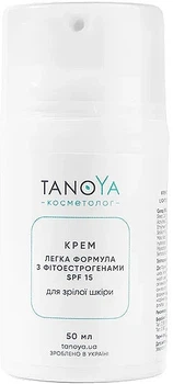Крем легкая формула с фитоэстрогенами SPF 15 для зрелой кожи - Tanoya Косметолог 50ml (1211998-1592140841-2)