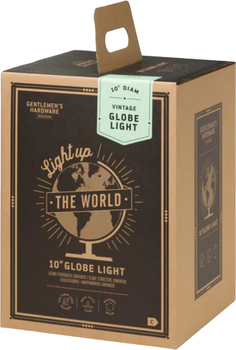 Globus Gentlemen's Hardware Globe Light z podświetleniem Vintage 25 cm (0840214808616)