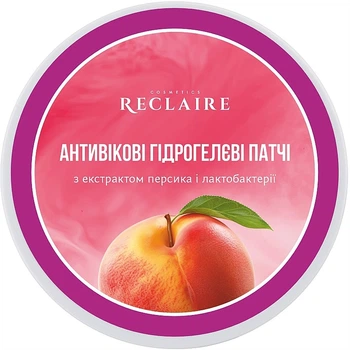 Антивікові гідрогелеві патчі з екстрактом персика та лактобактерії - Reclaire 60шт (60шт) (1173615-1565763-2)