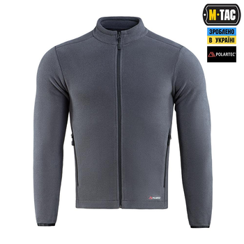 Тактична флісова кофта M-Tac Nord Fleece Polartec, розмір L, колір Dark Grey