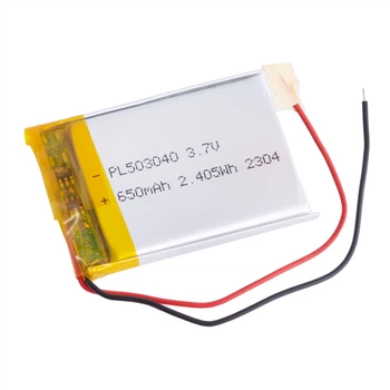 LiPo 650 mAh, 3,7V, 5x30x40мм LiPower аккумулятор литий-полимерный PL503040