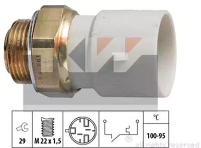 Датчик включения вентилятора KW (аналог EPS 1.850.182/Facet 7.5182) (550182)
