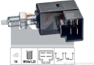 Датчик педалі гальма / зчеплення KW (аналог EPS 1.810.294/Facet 7.1294) (510294)