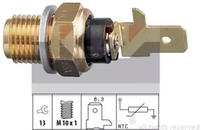 Датчик температуры охлаждающей жидкости / масла / топлива KW (аналог EPS 1.830.154/Facet 7.3154) (530154)