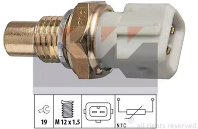 Датчик температури охолоджуючої рідини / оливи / палива KW (аналог EPS 1.830.191/Facet 7.3191) (530191)