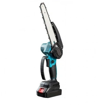 Акумуляторна ланцюгова пилка сучкоріз для обрізки дерев Electric Chainsaw 24V Black 2 АКБ Blue (3_05579)