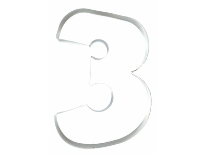 Металева вирубка для пряників "Цифра 3" 1шт ВЕЛИКА