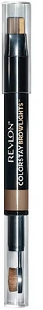 Двухсторонний карандаш-хайлайтер для бровей - Revlon Colorstay Browlights, Eyebrow Pencil and Brow Highlighter 402 - Soft Brown (1.1g) (1195465-1125774464-2)