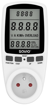 Ватметр Savio AE-01 (5901986048190)