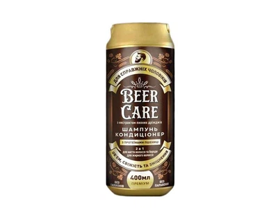 Шампунь-бальзам BEER CARE 400мл З ПРОТЕЇНАМИ ПШЕНИЦІ для жирн.волосся