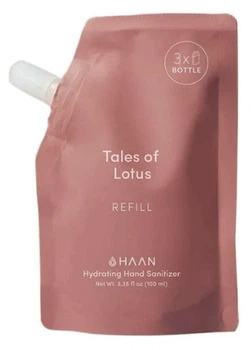 Очищуючий та зволожуючий спрей для рук haan Refill Історії лотоса 100 мл (5060917125451)