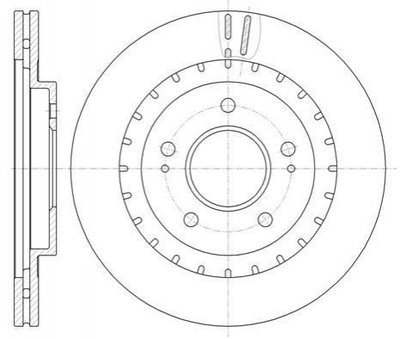 Тормозные диски ROADHOUSE 6113710 Mitsubishi Pajero MR334996