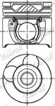 Поршня NURAL 8743170700 Hyundai H-1, H-350, H100