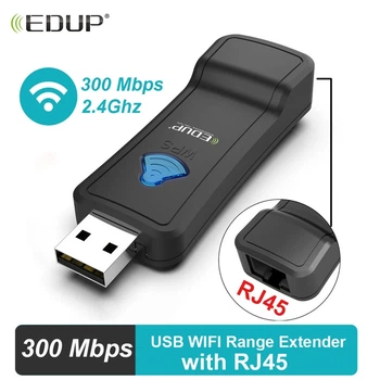 USB WiFi-RJ45 адаптер EDUP EP-2911S для Smart TV, Android приставок, PS4, XBox, проекторов, принтеров и других устройств