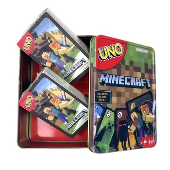 Настільна гра УНО Майнкрафт / UNO Minecraft (Металева коробка)!