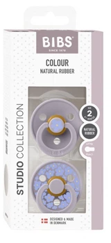 2 пустушки BIBS Colour Latex STUDIO Collection Jasmine Fossil Grey Mix 6-18 міс. розмір 2