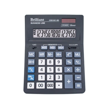 Калькулятор Brilliant 16-разрядный (CDB1601-BK)