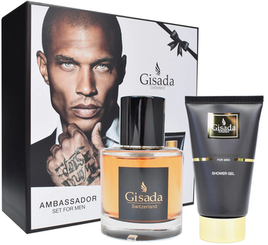 Zestaw męski Gisada Ambassador Woda perfumowana 50 ml + Żel pod prysznic 100 ml (7640164030609)