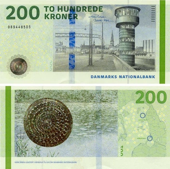 Банкнота Данія 200 крон 2021 (2024) UNC (PW72)