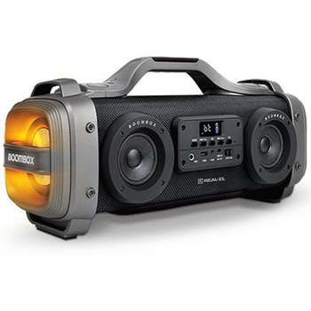 Колонка портативна REAL-EL Black, 60 Вт, пластиковий корпус, Bluetooth, Micro SD / USB, FM-приймач, Караоке, живлення від акумулятора