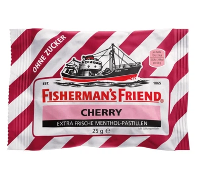 М'ятні цукерки Fisherman`s Friend Cherry зі смаком вишні без цукру 25 г