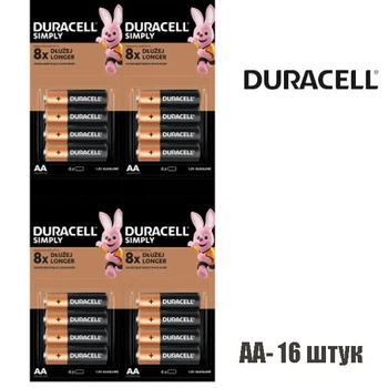 Батарейки Duracell AA 16 штук