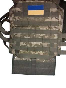 Плитоноска Plate Carrier для бронепластин 25 Х 30 український піксель (00001084)