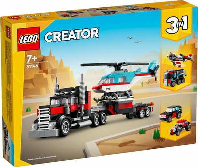 Конструктор LEGO Creator Вантажівка з платформою 270 деталей 8 шт (31146)