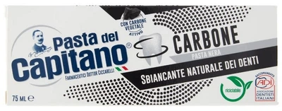 Паста зубна відбілююча З активованим вугіллям Pasta Del Capitano Charcoal, 75 мл