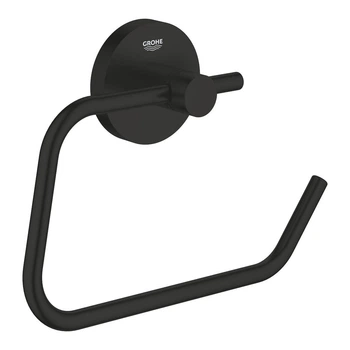Тримач туалетного паперу з полицею GROHE ESSENTIALS 1024722430, чорний матовий