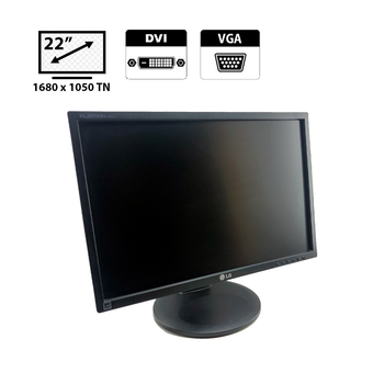 Монитор LG E2210 / 22" (1680x1080) TN / VGA, DVI, Audio б/у