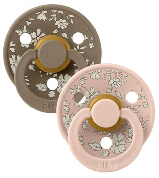 2 пустушки BIBS Colour Liberty Capel Blush Mix 0-6 міс. розмір 1