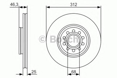 Тормозной диск Bosch (0986479S23)