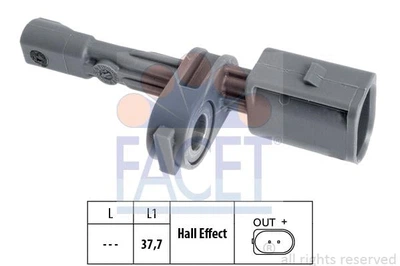 Датчик ABS Audi A3/Skoda OCTAVIA III/VW CADDY III,GOLF VI, VII 09-задний Л/Пр (21.0134) Facet Facet (210134)