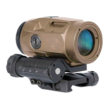 Магніфер Sig Optics 3Х JULIET3-MICRO 3X22MM, PUSH-BUTTON MOUNT WITH SPACERS, FDE (SOJ3M001FDE)