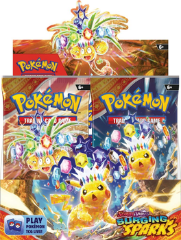 Карти для настільної гри Rebel Pokémon TCG: Scarlet & Violet - Surging Sparks - Blister Display 36 шт. (820650869280)