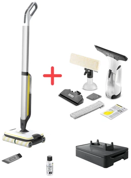 Миючий акумуляторний пилосос Karcher FC 7 Cordless (1.055-701.0) + Склоочисник Karcher WV 2 Plus NP *EU (комплект)