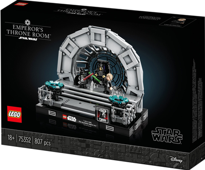 Zestaw klocków LEGO Star Wars Diorama Sala tronowa 807 elementów 3 szt (75352)