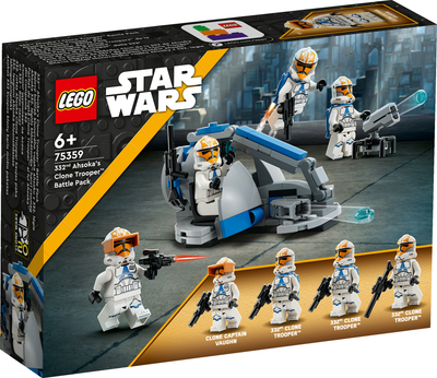 Zestaw klocków LEGO Star Wars 332 Eskadra Klonów Ahsoki 108 elementów 3 szt (75359)