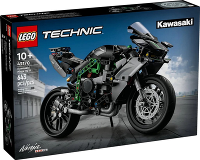 Конструктор LEGO Technic Kawasaki Ninja H2R 643 деталі 4 шт (42170)