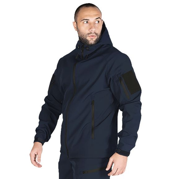 Куртка SoftShell 2.0 Темно-синя Camotec розмір XXL