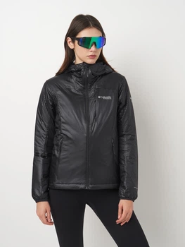 Куртка зимова коротка жіноча Columbia Omni-Heat Infinity Omni-Shield Double Wall Elite Arch Rock II Hooded Jacket 2086721-010 S Чорна (0990054914319_0195981481051)