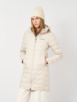 Пуховик зимовий жіночий Columbia Omni-Heat Delta Ridge II Long Down Jacket 2088211-278 S Бежевий (0990054801275_0195981341645)