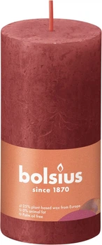 Свічка Bolsius Рустік стовпчик Shine 100 х 50 Червона (8717847146441)