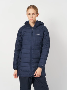 Куртка зимняя женская Columbia Omni-Shield Omni-Heat Reflective Powder Lite II Mid Insulated Jacket 2089371-464 S Темно-синяя (0990054916818_0195981429893)
