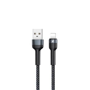Кабель USB - Lightning 8-pin REMAX Jany RC-124i Black (1м)