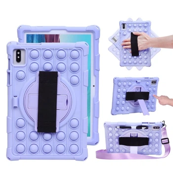 Чохол SoftGel Kids дитячий pop-it для Samsung Galaxy Tab S8/S7 11 Фіолетовий