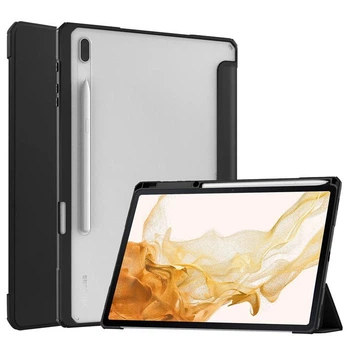Чохол TPUCristal SlimTPU Spen holder для Samsung Galaxy Tab S7 FE/Plus/S8 Plus 12.4 Чорний