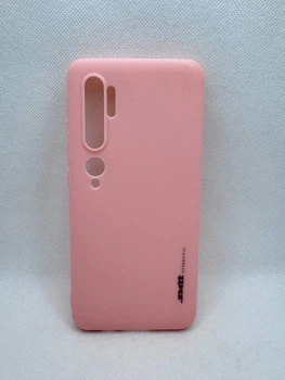 Силиконовый чехол Smtt для Xiaomi Mi Note 10 Розовый