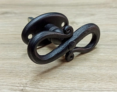 Ручка оконная кованая ретро (Черная)